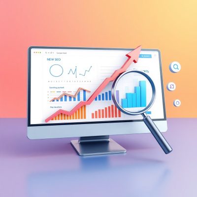 SEO Search icon chart